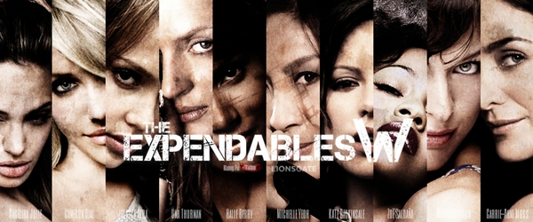 『女性版エクスペンダブルズ/The Expendables lady』管理人自作ポスター　10