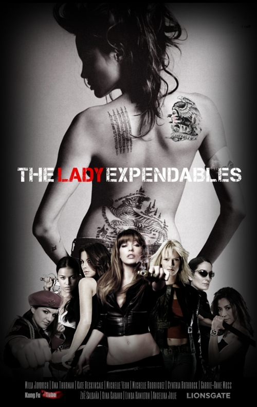 『女性版エクスペンダブルズ/The Expendables lady』管理人自作ポスター　3