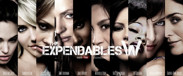 『女性版エクスペンダブルズ/The Expendables lady』管理人自作ポスター　9