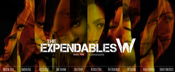 『女性版エクスペンダブルズ/The Expendables lady』管理人自作ポスター　11